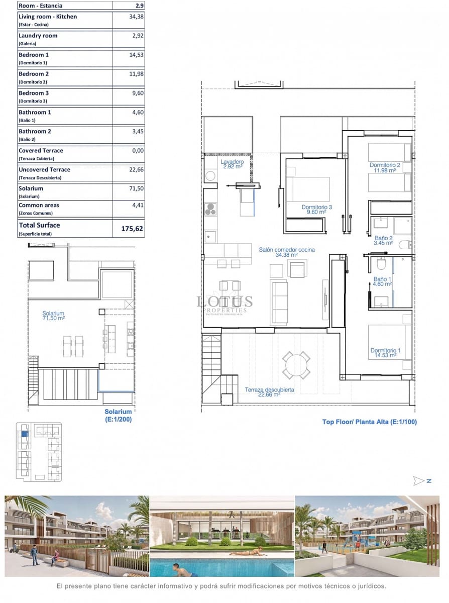3 soverom Bungalow til salgs i Torre de la Horadada med svømmebasseng garasje - € 398 900 (Ref: 9969078)
