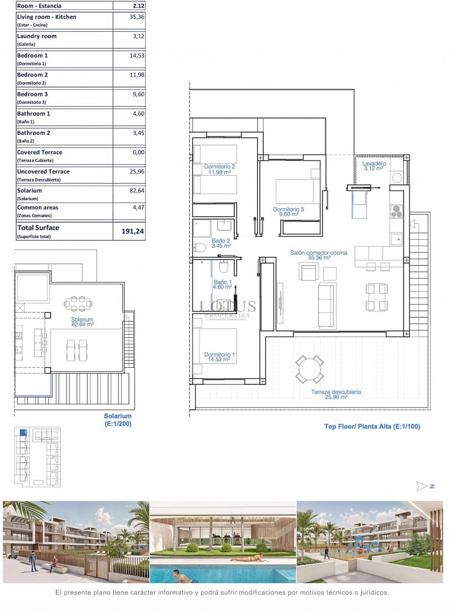 3 soverom Bungalow til salgs i Torre de la Horadada med svømmebasseng garasje - € 398 900 (Ref: 9969078)