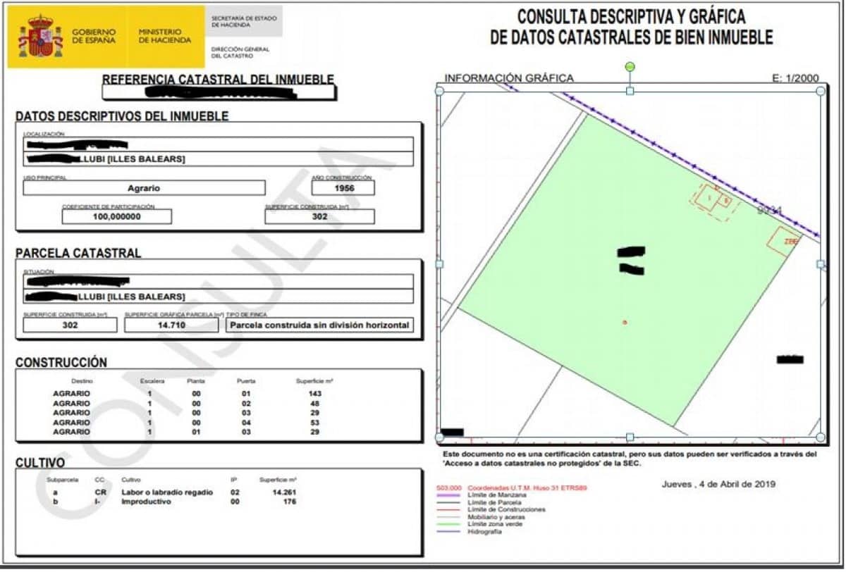 1 sypialnia Finka/Dom wiejski na sprzedaż w Llubi z garażem - 149 000 € (Ref: 4645449)