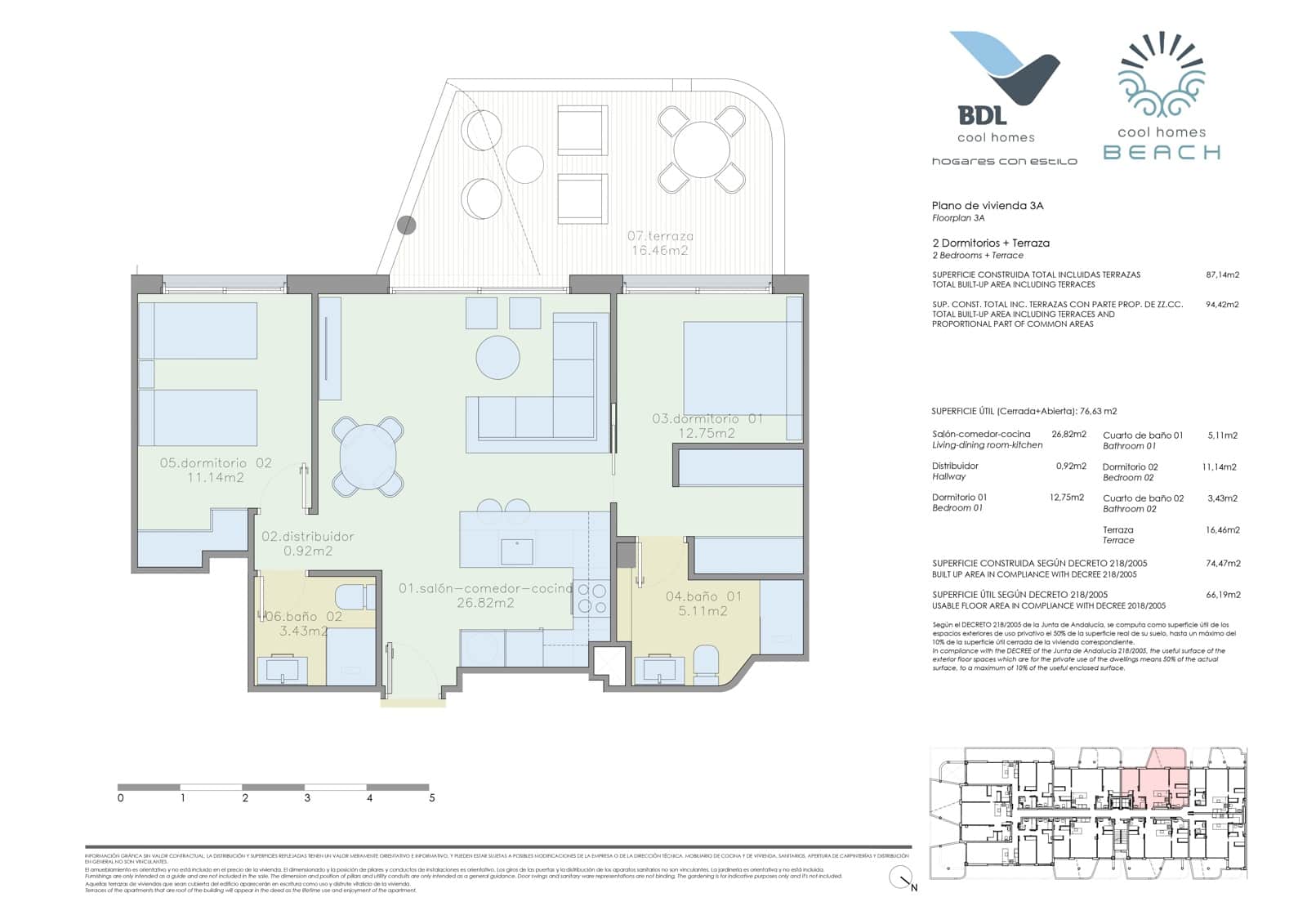2 sypialnia Apartament przy plaży na sprzedaż w Torre del Mar z basenem garażem - 529 900 € (Ref: 9565778)