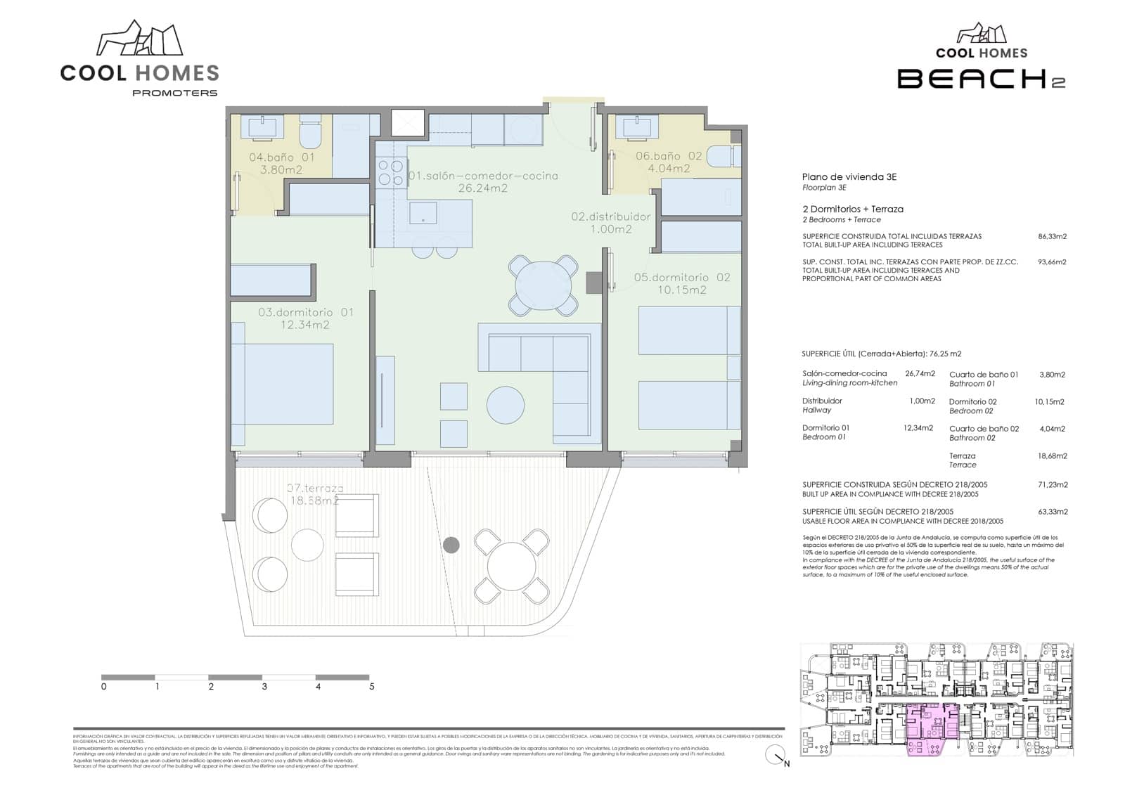 2 chambre Appartement de Plage à vendre à Torre del Mar avec piscine garage - 599 900 € (Ref: 9565778)