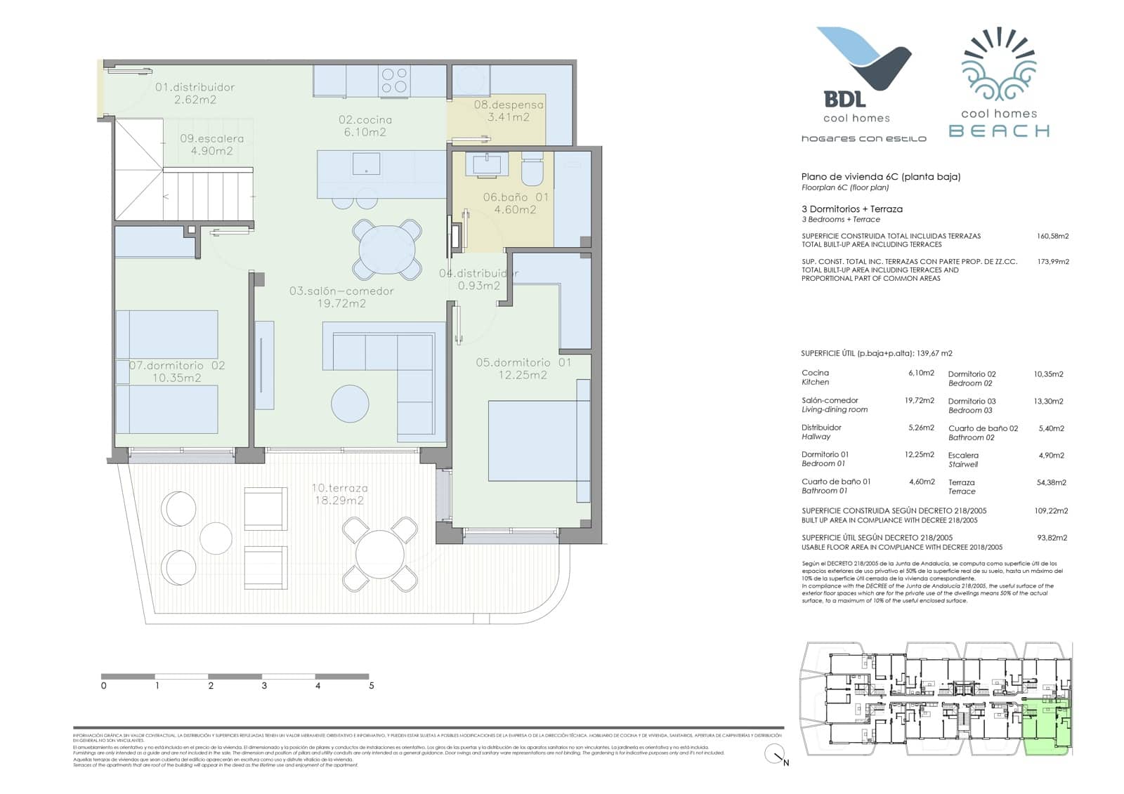 3 sovrum Takvåning till salu i Torre del Mar med pool garage - 849 900 € (Ref: 9566616)