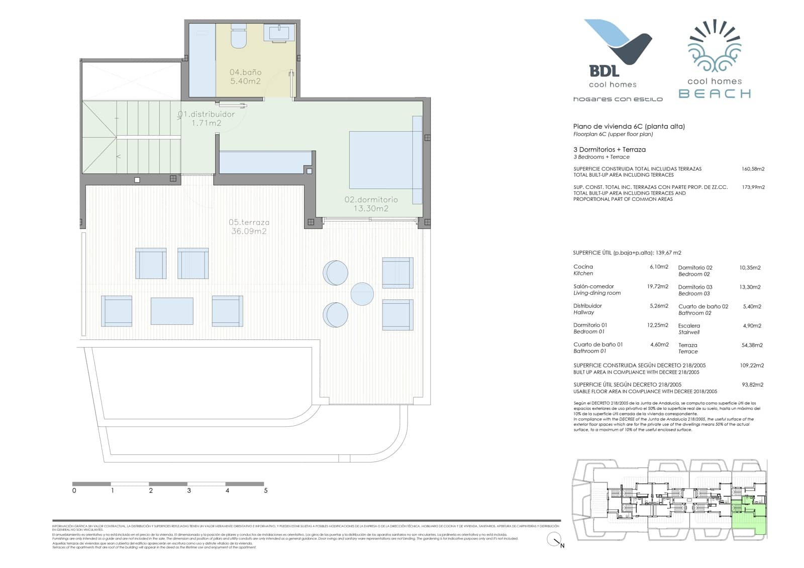 3 sovrum Takvåning till salu i Torre del Mar med pool garage - 849 900 € (Ref: 9566616)