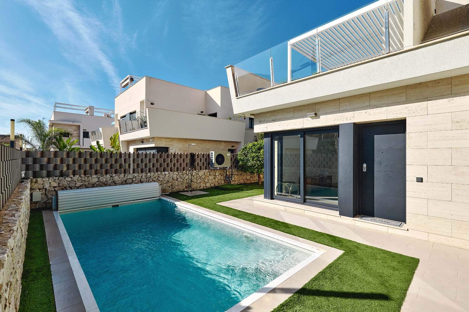 3 sypialnia Dom blizniak na sprzedaż w Torre de la Horadada z basenem - 459 000 € (Ref: 9317539)