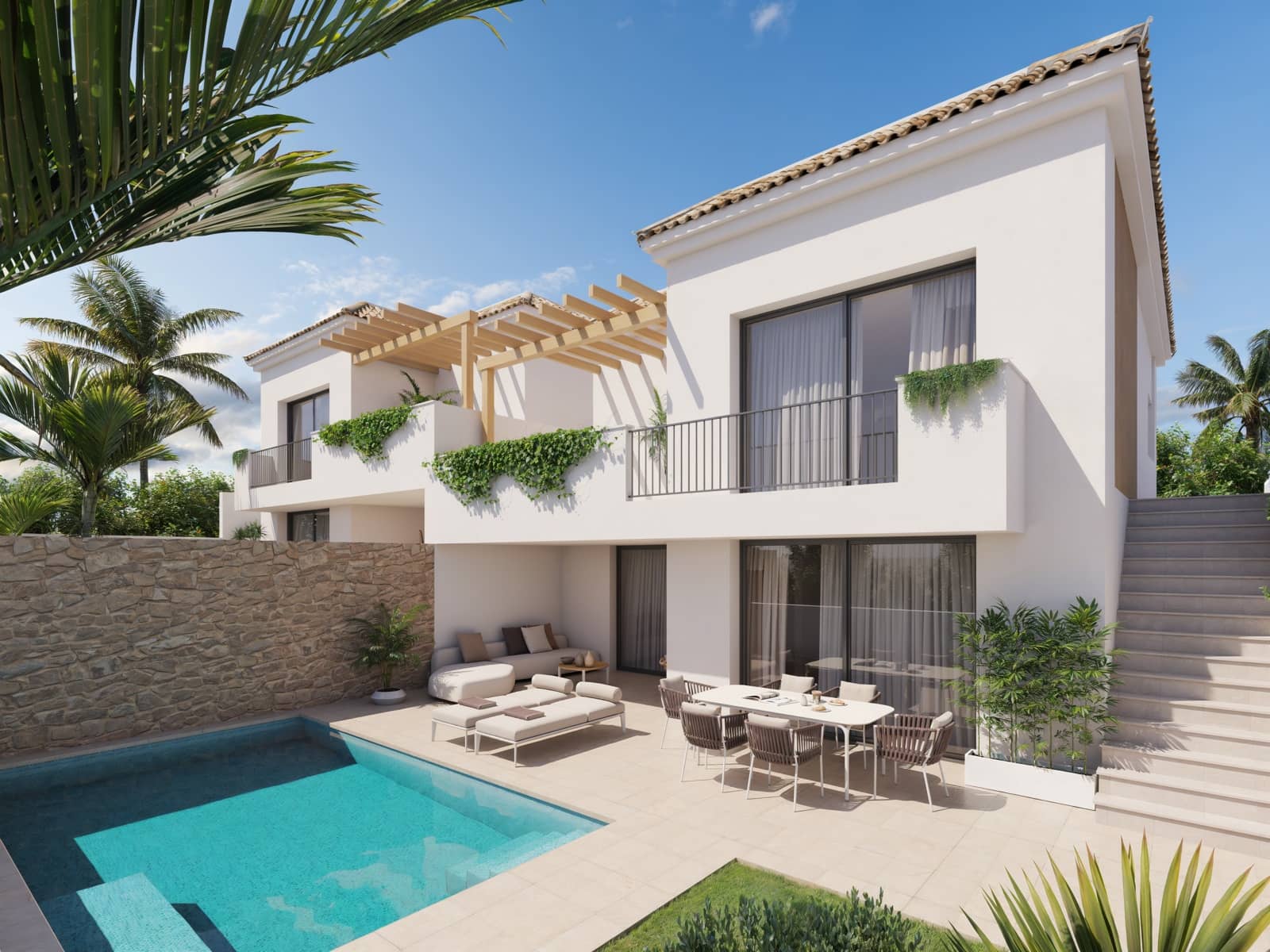 3 quarto Moradia para venda em Puerto de Mazarron com piscina garagem - 380 000 € (Ref: 10080030)