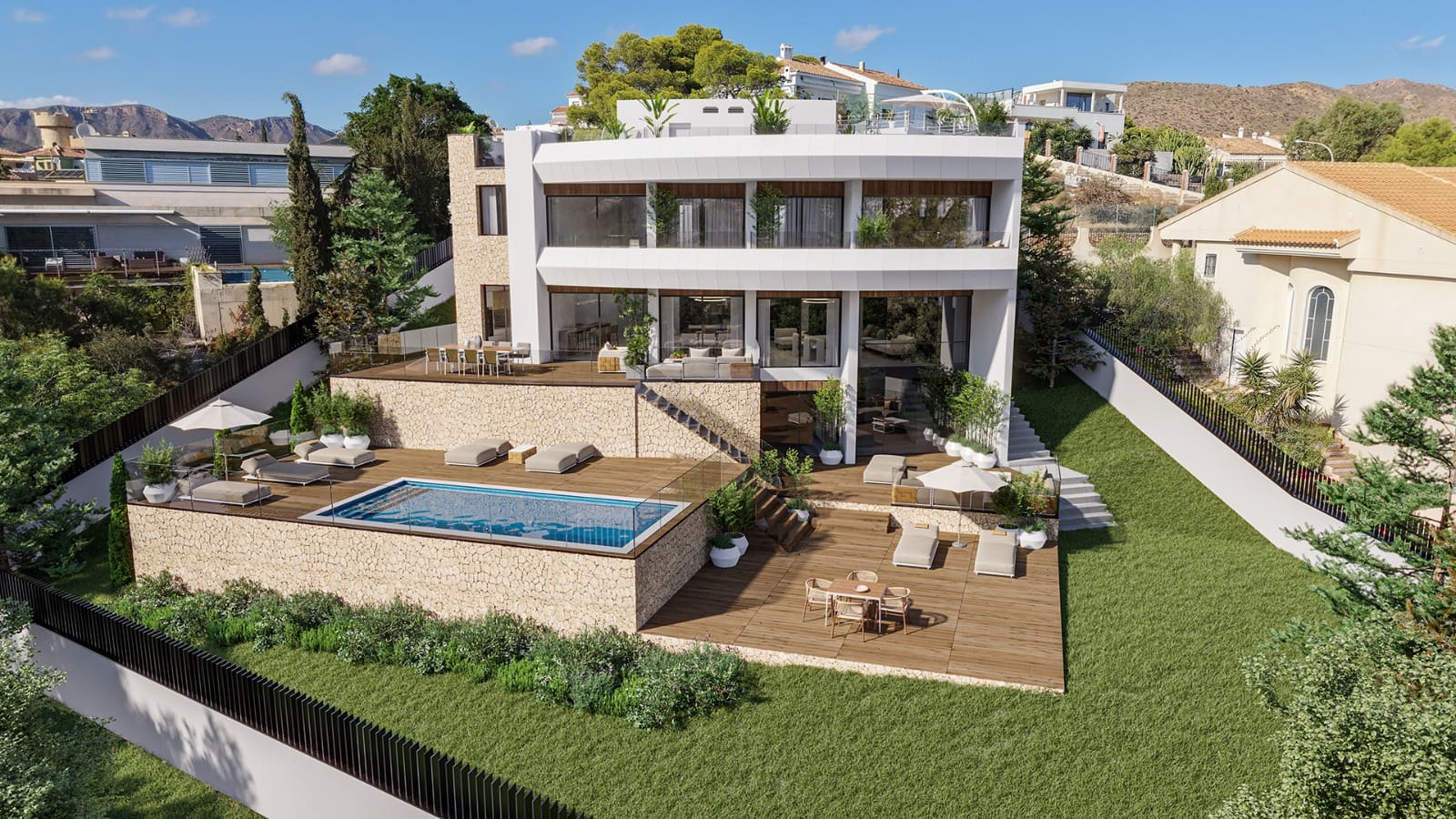 5 sypialnia Willa na sprzedaż w Isla Plana z basenem garażem - 1 800 000 € (Ref: 10080033)