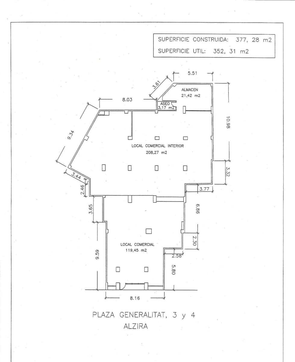 Local Commercial à vendre à Alzira - 377 000 € (Ref: 10102626)