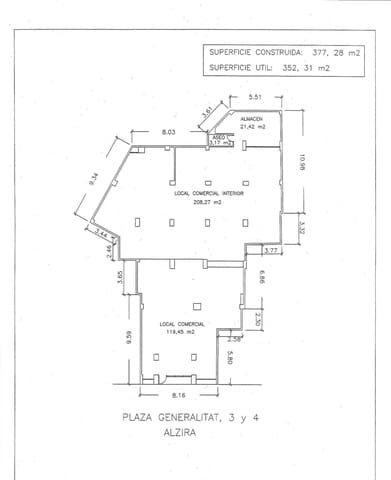 Local Commercial à vendre à Alzira - 377 000 € (Ref: 10102626)