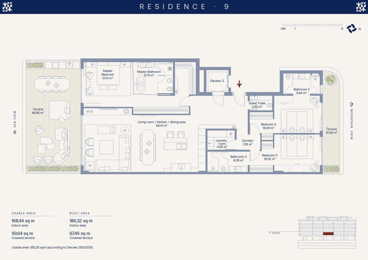 3 Zimmer Apartment zu verkaufen in Estepona mit Pool Garage - 2.500.000 € (Ref: 10003532)