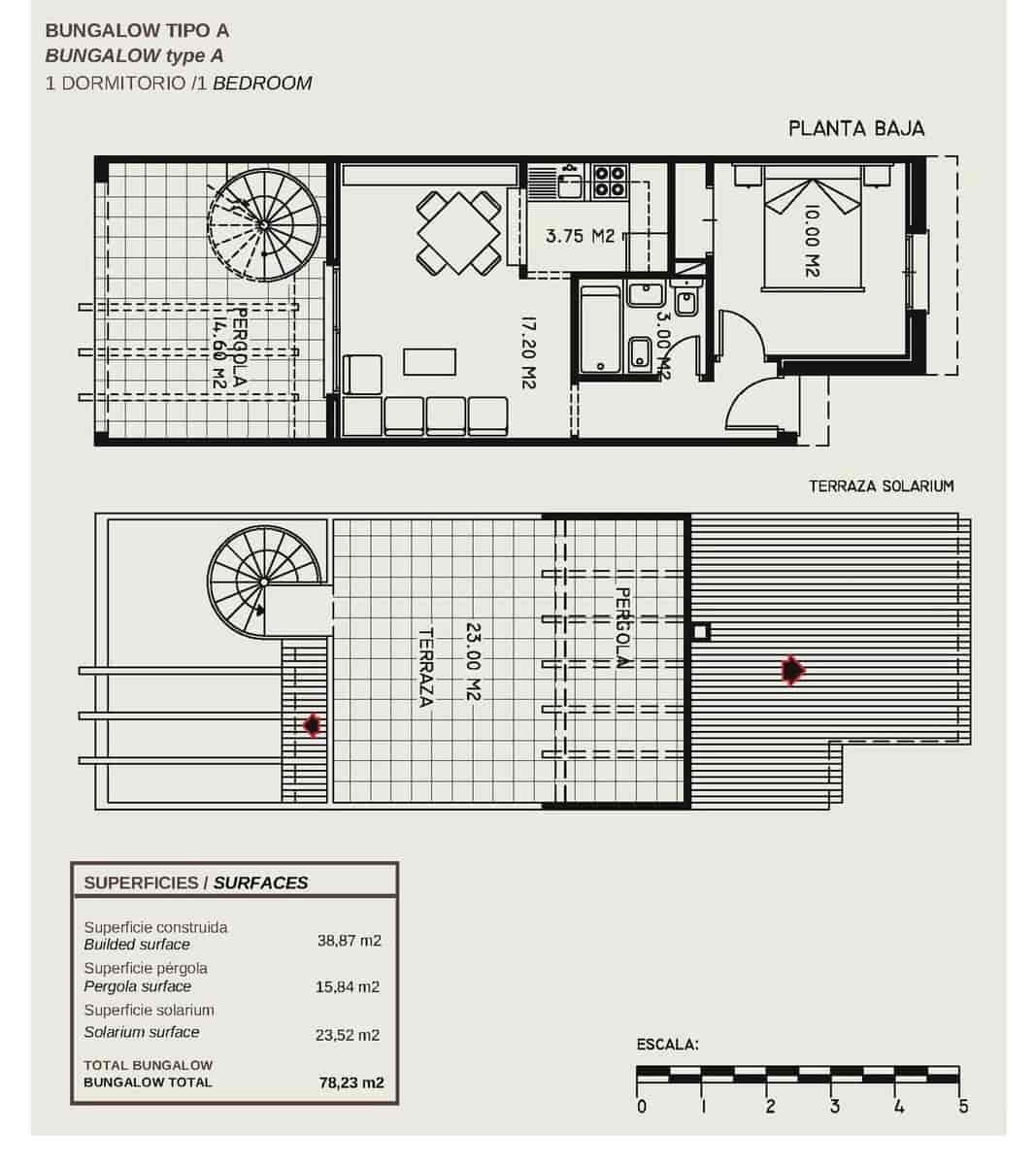 Bungalow de 1 habitación en Calpe / Calp en venta con piscina garaje - 200.000 € (Ref: 10012929)