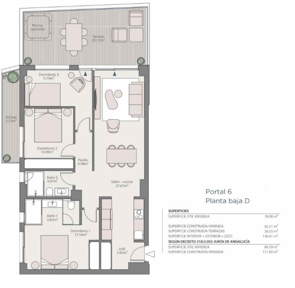 3 sypialnia Apartament na sprzedaż w Fuengirola z basenem garażem - 494 000 € (Ref: 10017161)