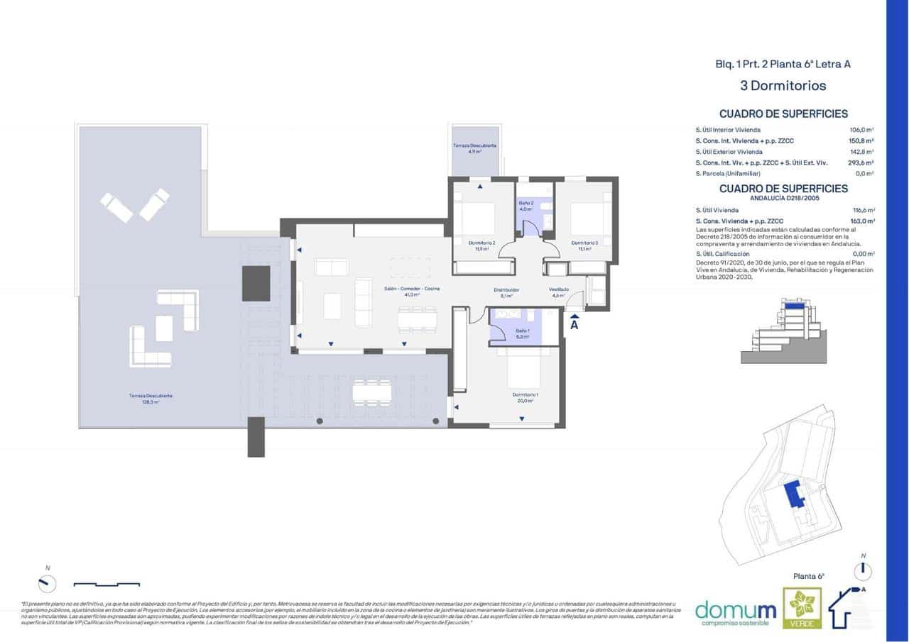 3 Zimmer Penthouse zu verkaufen in Cancelada mit Pool Garage - 922.000 € (Ref: 10026910)