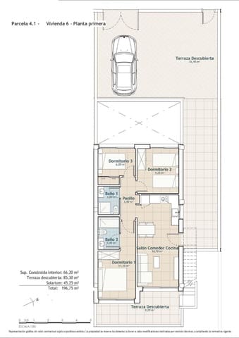 3 chambre Bungalow à vendre à San Miguel de Salinas avec piscine garage - 425 000 € (Ref: 10026911)