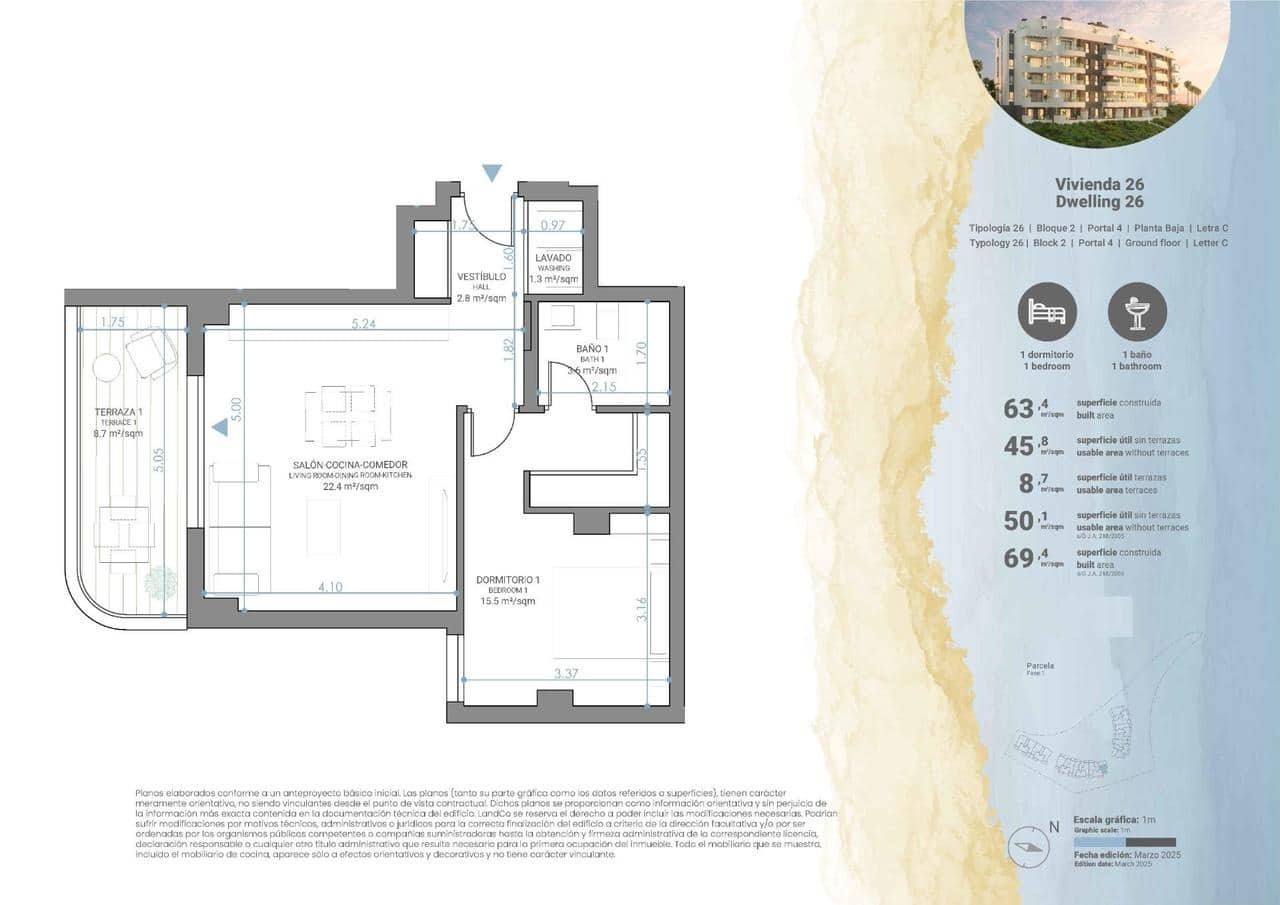 1 chambre Appartement à vendre à Mijas avec piscine garage - 256 000 € (Ref: 10034997)