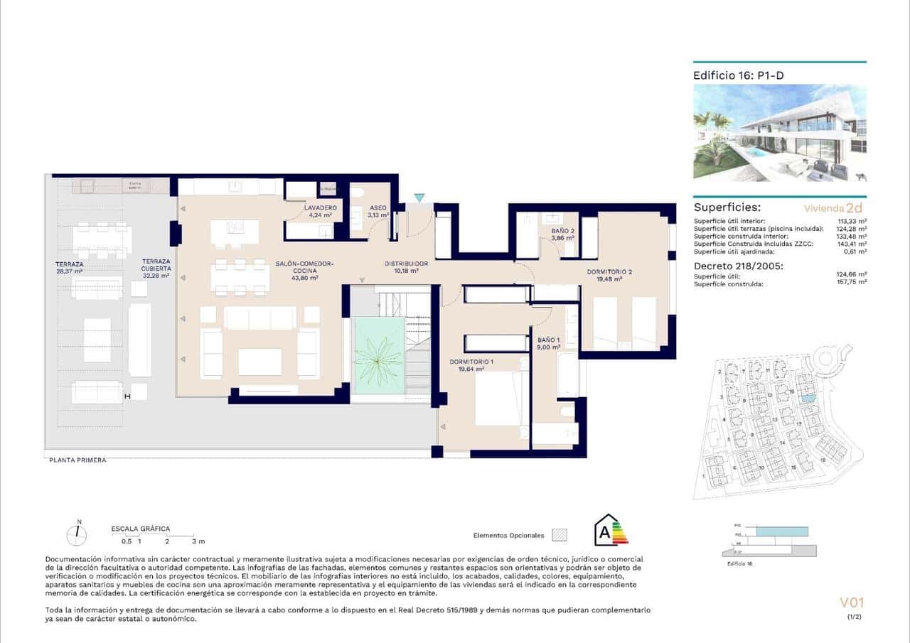 2 sypialnia Bungalow na sprzedaż w Marbella z basenem garażem - 1 250 000 € (Ref: 10040704)