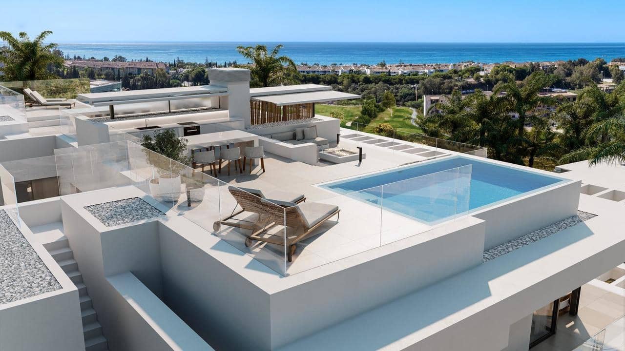 2 sypialnia Bungalow na sprzedaż w Marbella z basenem garażem - 1 250 000 € (Ref: 10040704)