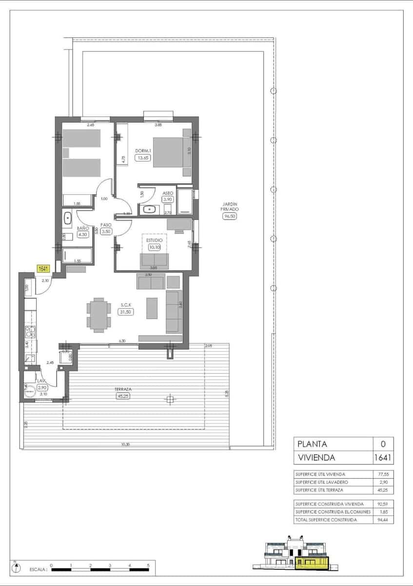3 camera da letto Bungalow in vendita in Algorfa con piscina garage - 349.000 € (Rif: 10042635)