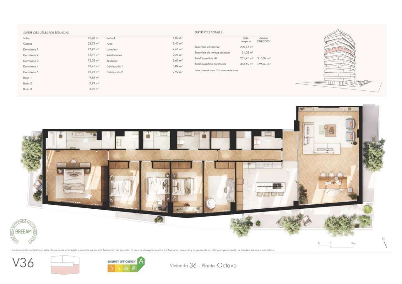 5 soveværelse Lejlighed til salg i Malaga by med swimmingpool garage - € 3.895.000 (Ref: 10058020)