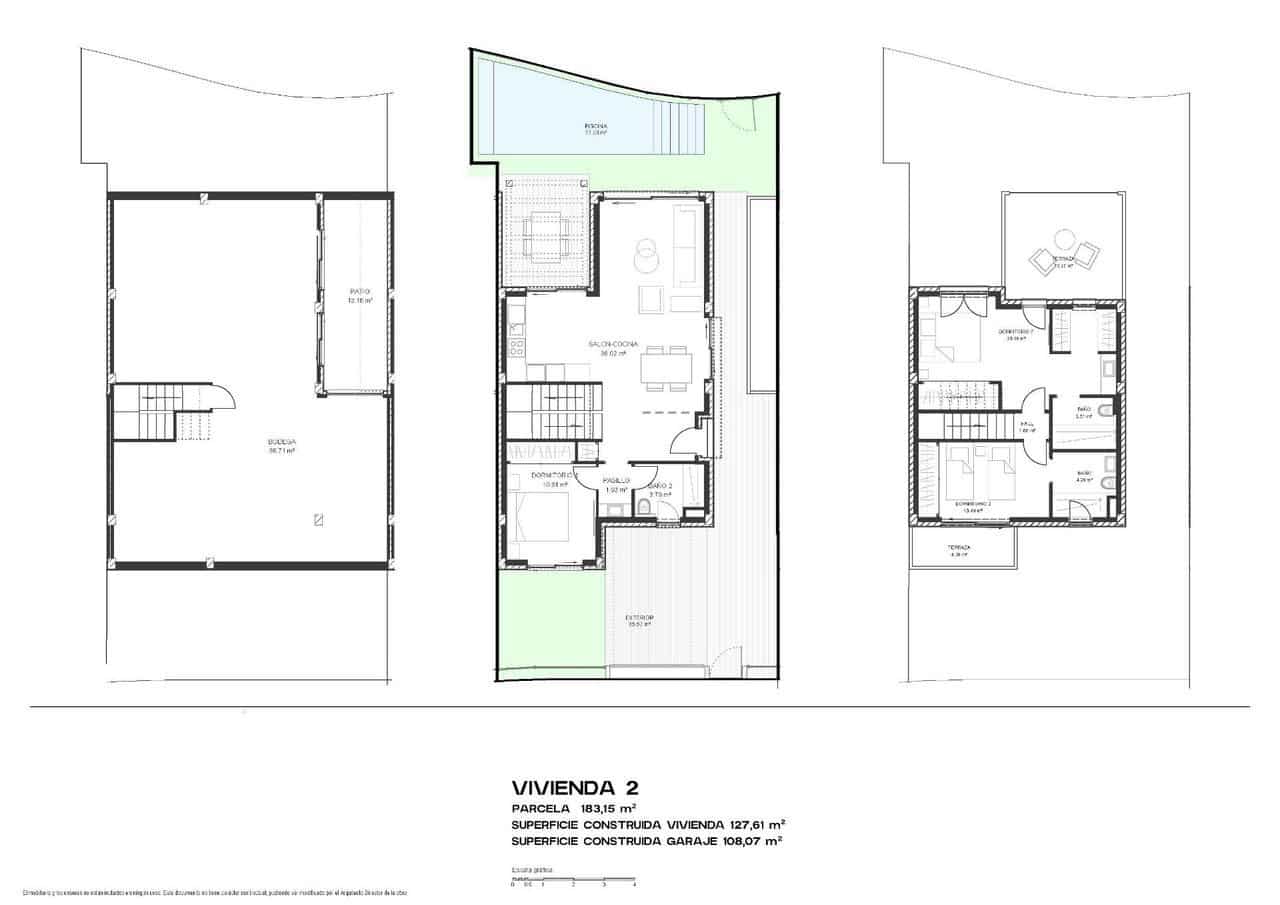 3 sypialnia Willa na sprzedaż w Torre-Pacheco z basenem garażem - 550 000 € (Ref: 10058047)