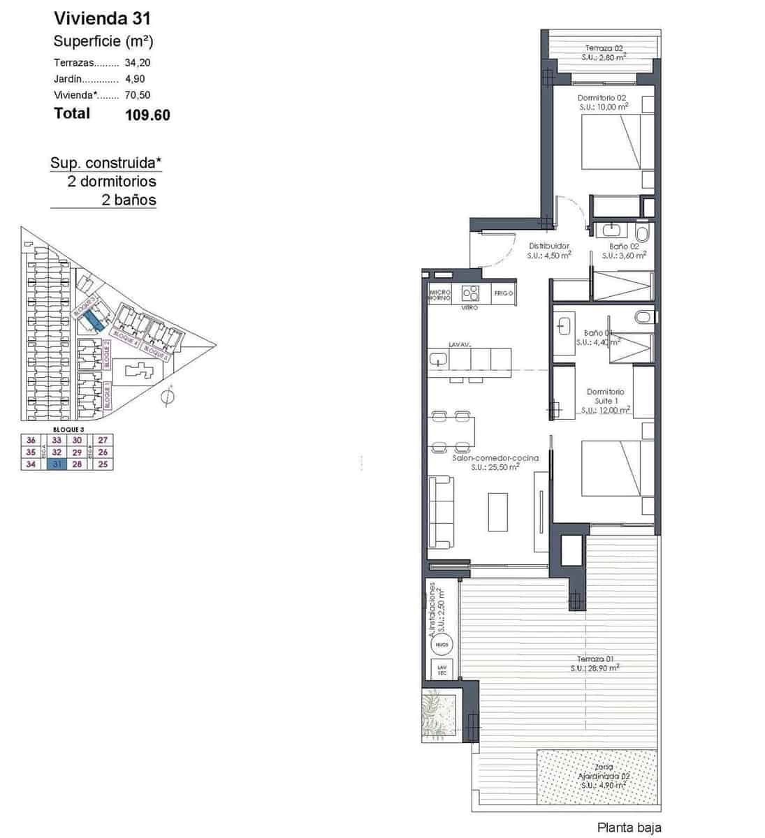 2 slaapkamer Appartement te koop in Los Alcazares met zwembad garage - € 329.000 (Ref: 10085581)