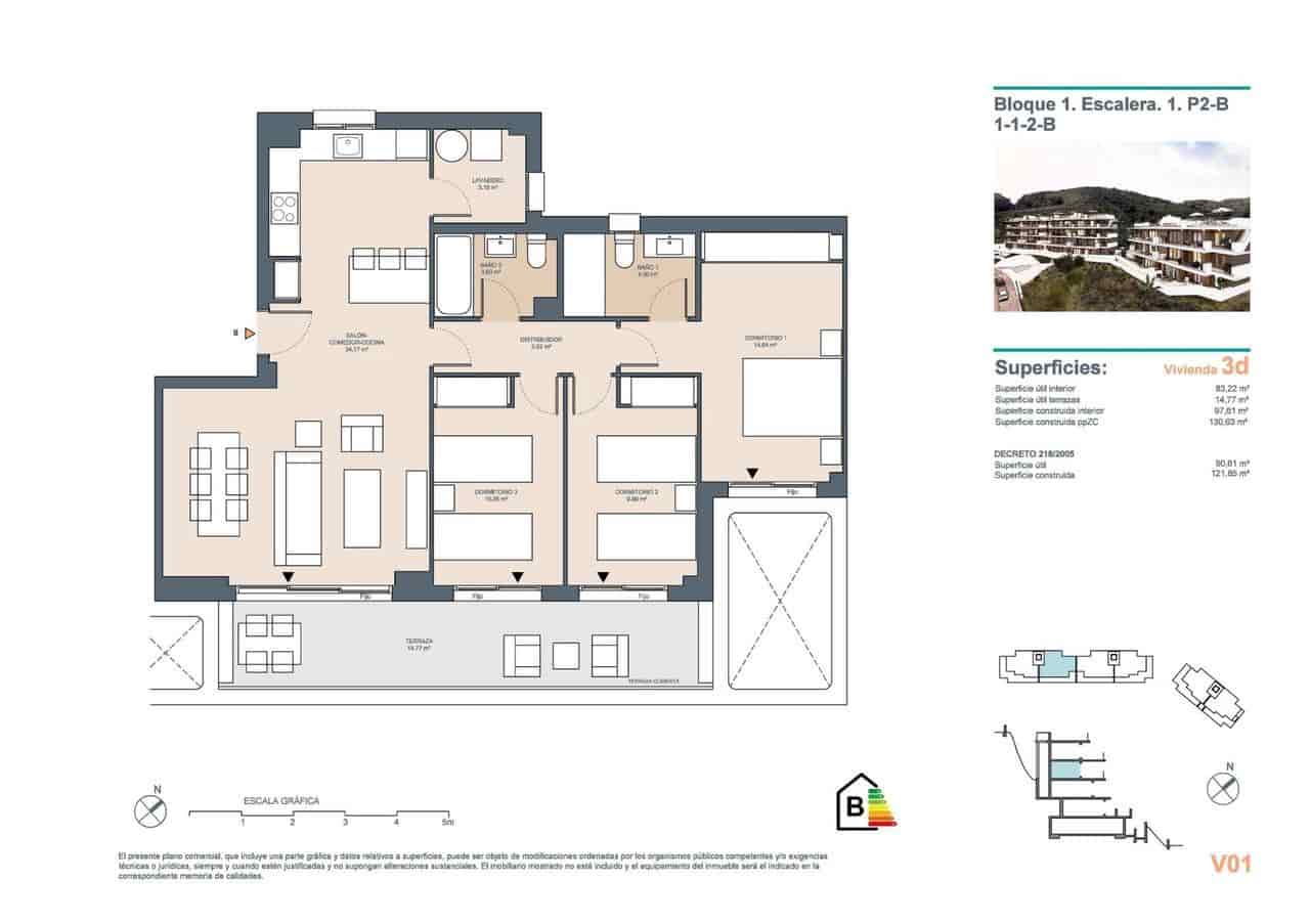 Apartamento de 3 habitaciones en Rincón de la Victoria en venta con piscina garaje - 505.000 € (Ref: 10115458)