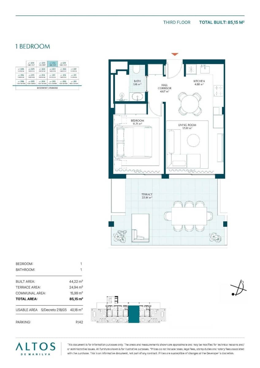 1 sovrum Takvåning till salu i Manilva med pool garage - 299 250 € (Ref: 10118868)