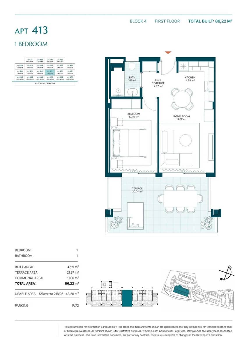 1 sypialnia Apartament na sprzedaż w Manilva z basenem garażem - 235 000 € (Ref: 10118870)