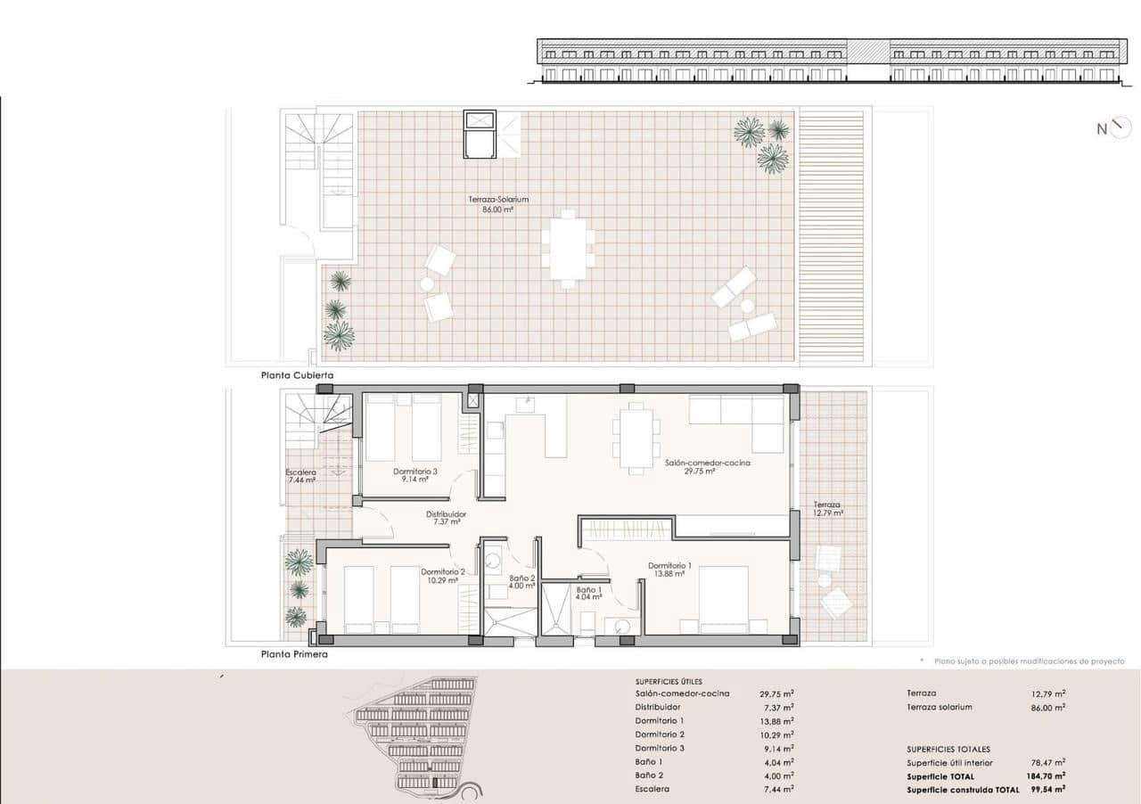3 quarto Penthouse para venda em Pulpi com piscina garagem - 239 900 € (Ref: 10133148)