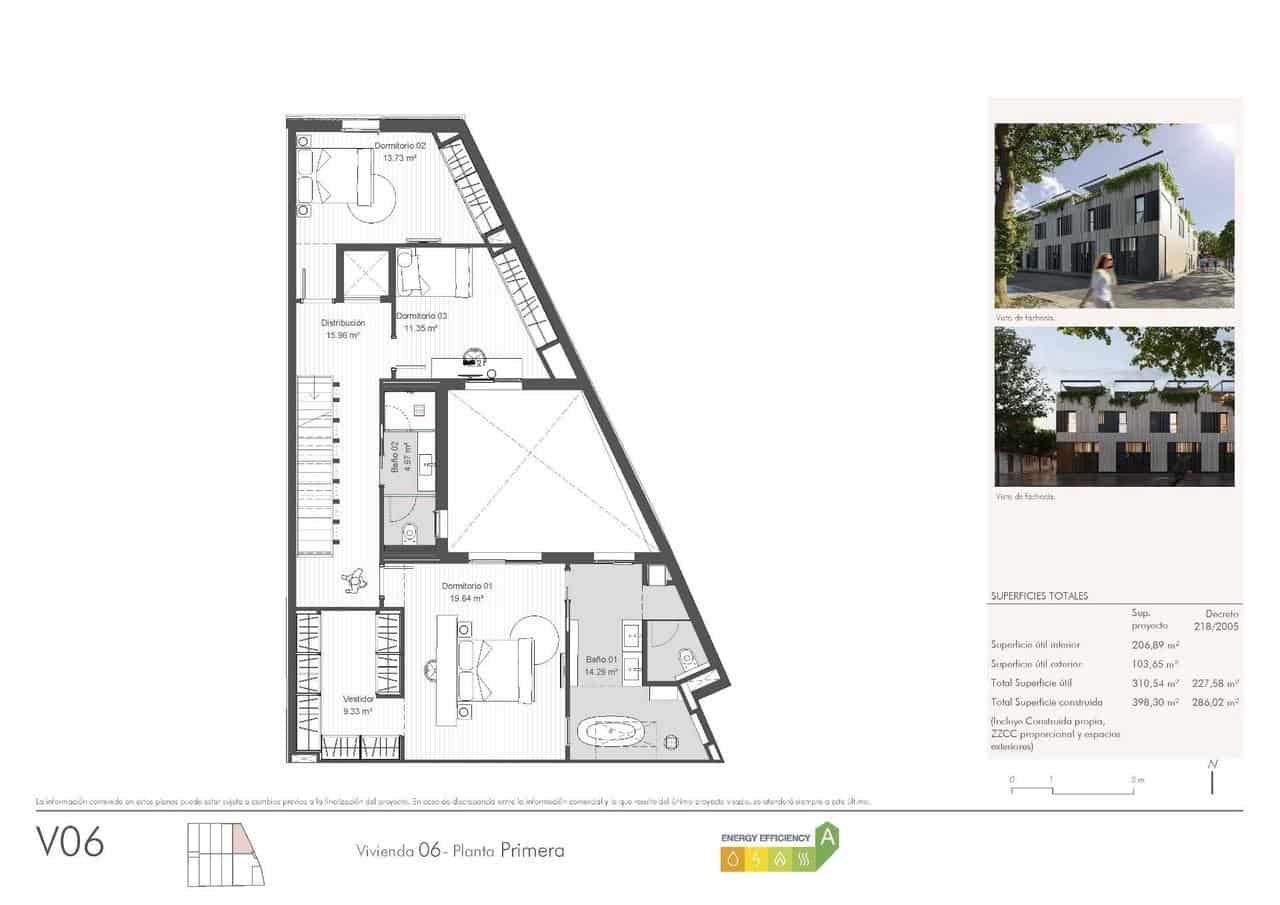 3 soveværelse Byhus til salg i Malaga by med garage - € 1.775.000 (Ref: 10146356)