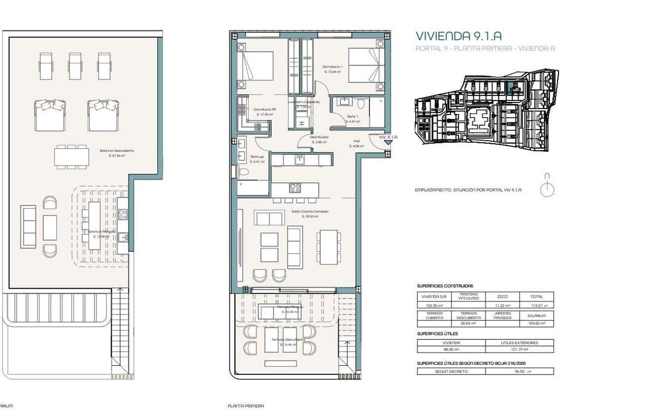 2 quarto Penthouse para venda em Estepona com piscina garagem - 845 000 € (Ref: 10148355)