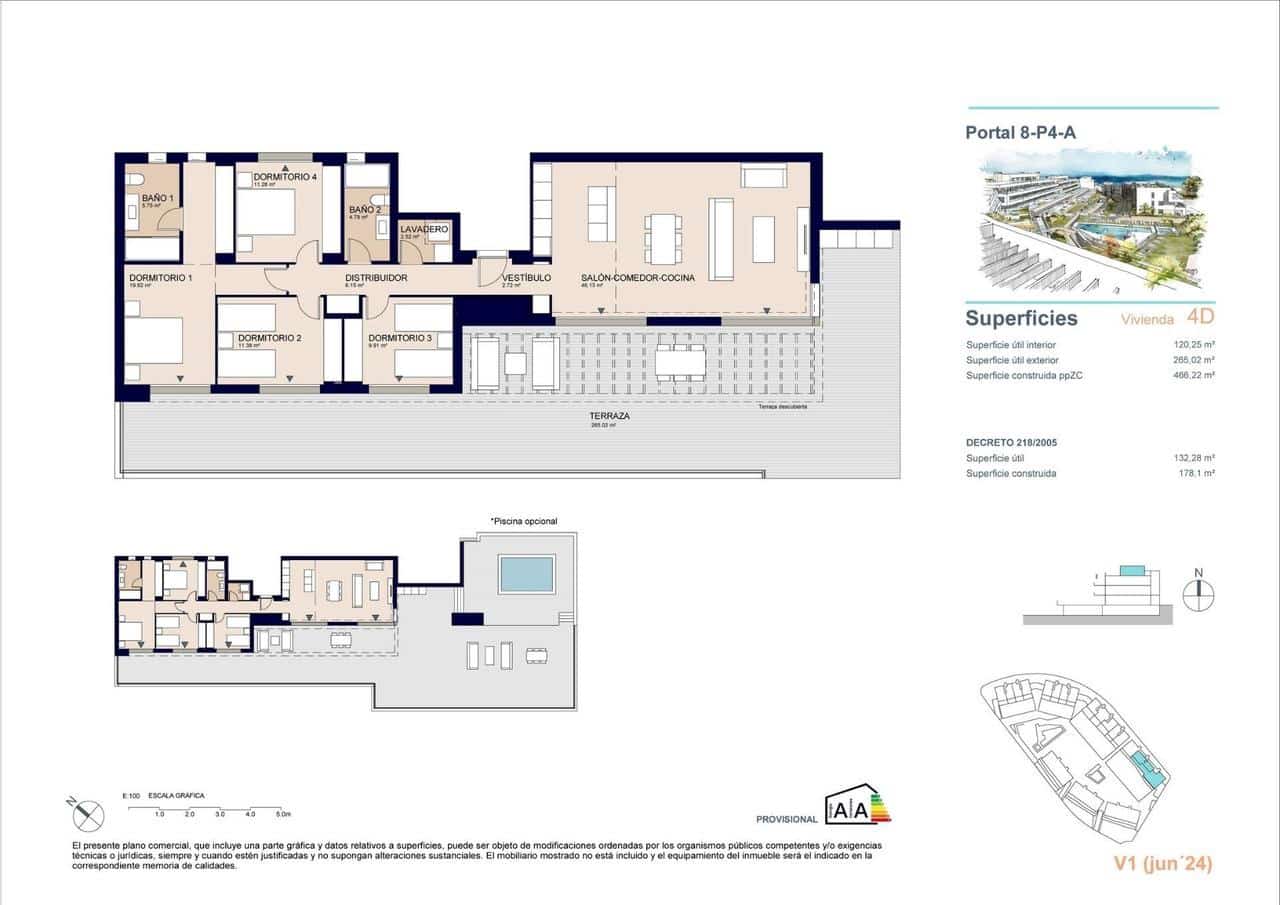 4 soverom Penthouse til salgs i Estepona med svømmebasseng garasje - € 1 285 000 (Ref: 10162176)
