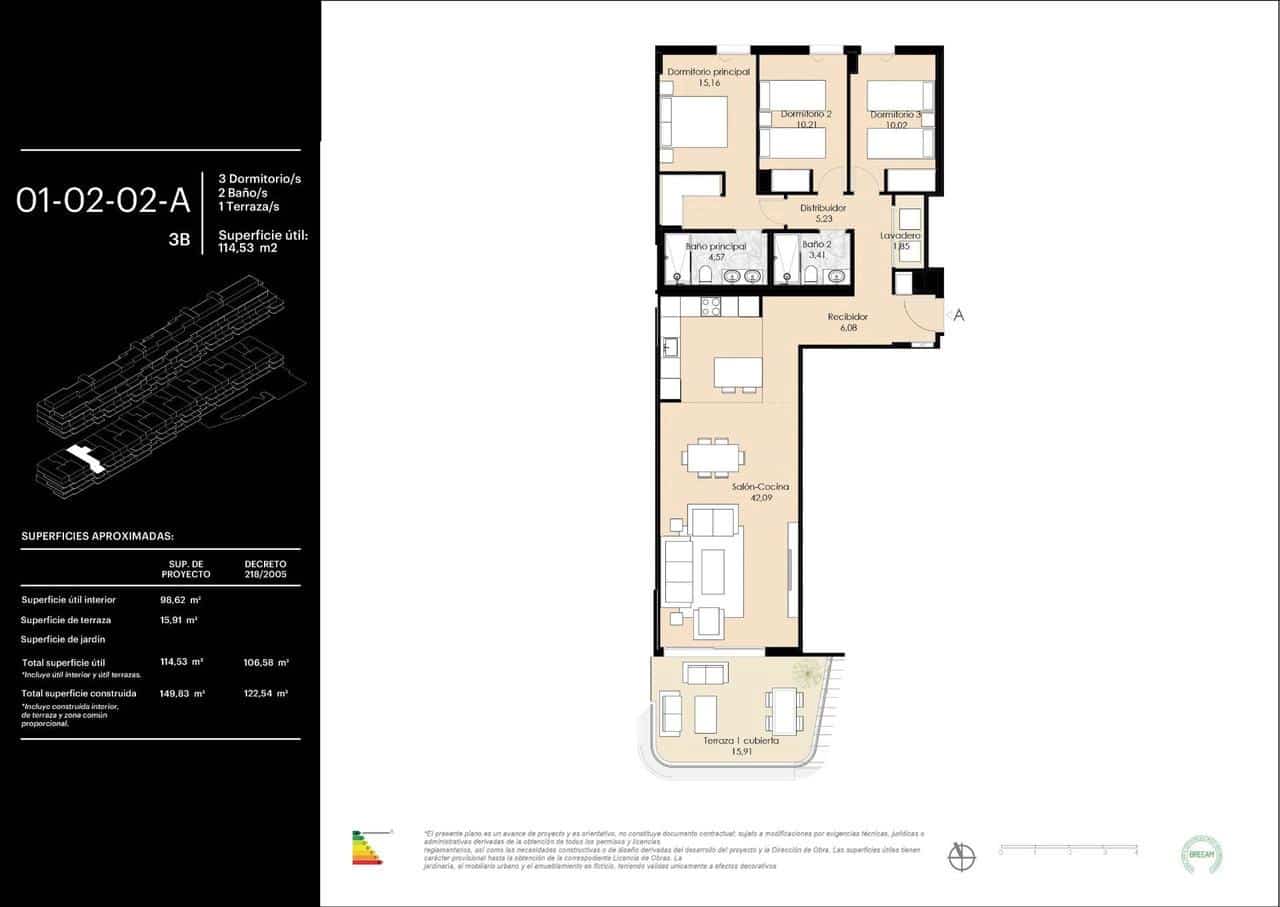3 sypialnia Apartament na sprzedaż w Torremolinos z basenem garażem - 609 000 € (Ref: 10174873)