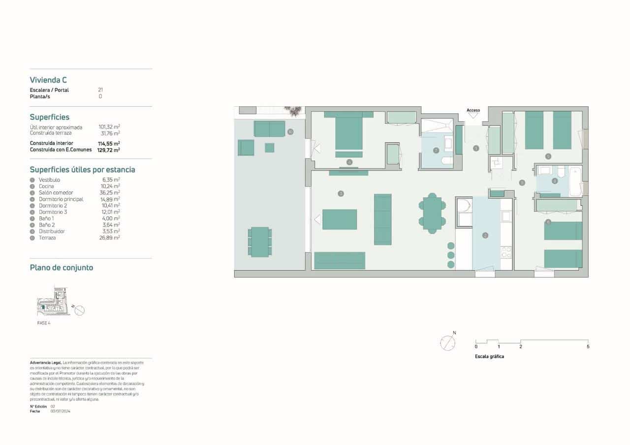 3 quarto Apartamento para venda em Estepona com piscina garagem - 559 000 € (Ref: 10182465)