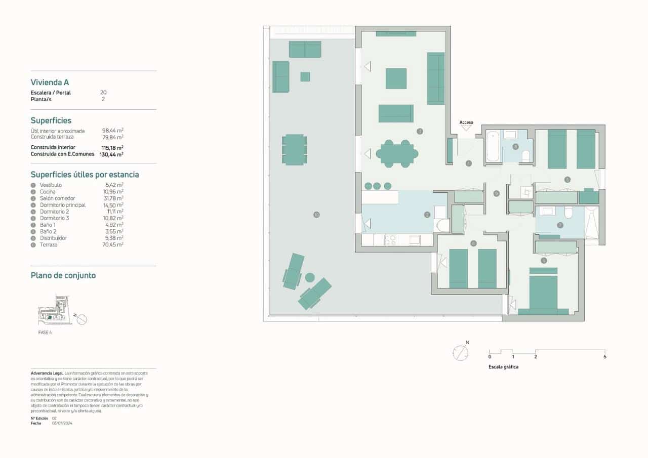 3 slaapkamer Penthouse te koop in Estepona met zwembad garage - € 530.000 (Ref: 10182466)