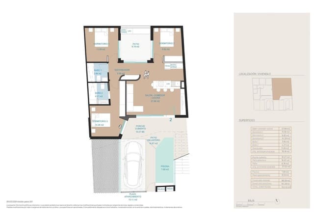3 soverom Bungalow til salgs i San Pedro del Pinatar ciudad, San Pedro del Pinatar med svømmebasseng garasje - € 339 900 (Ref: 10186380)