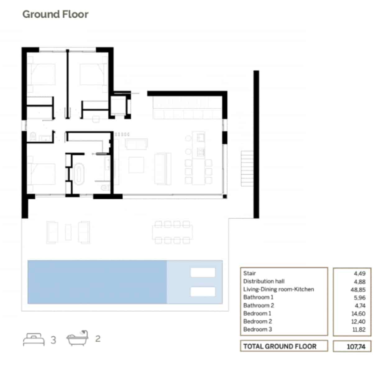 4 soverom Villa til salgs i Las Colinas Golf med svømmebasseng garasje - € 1 875 000 (Ref: 8479164)