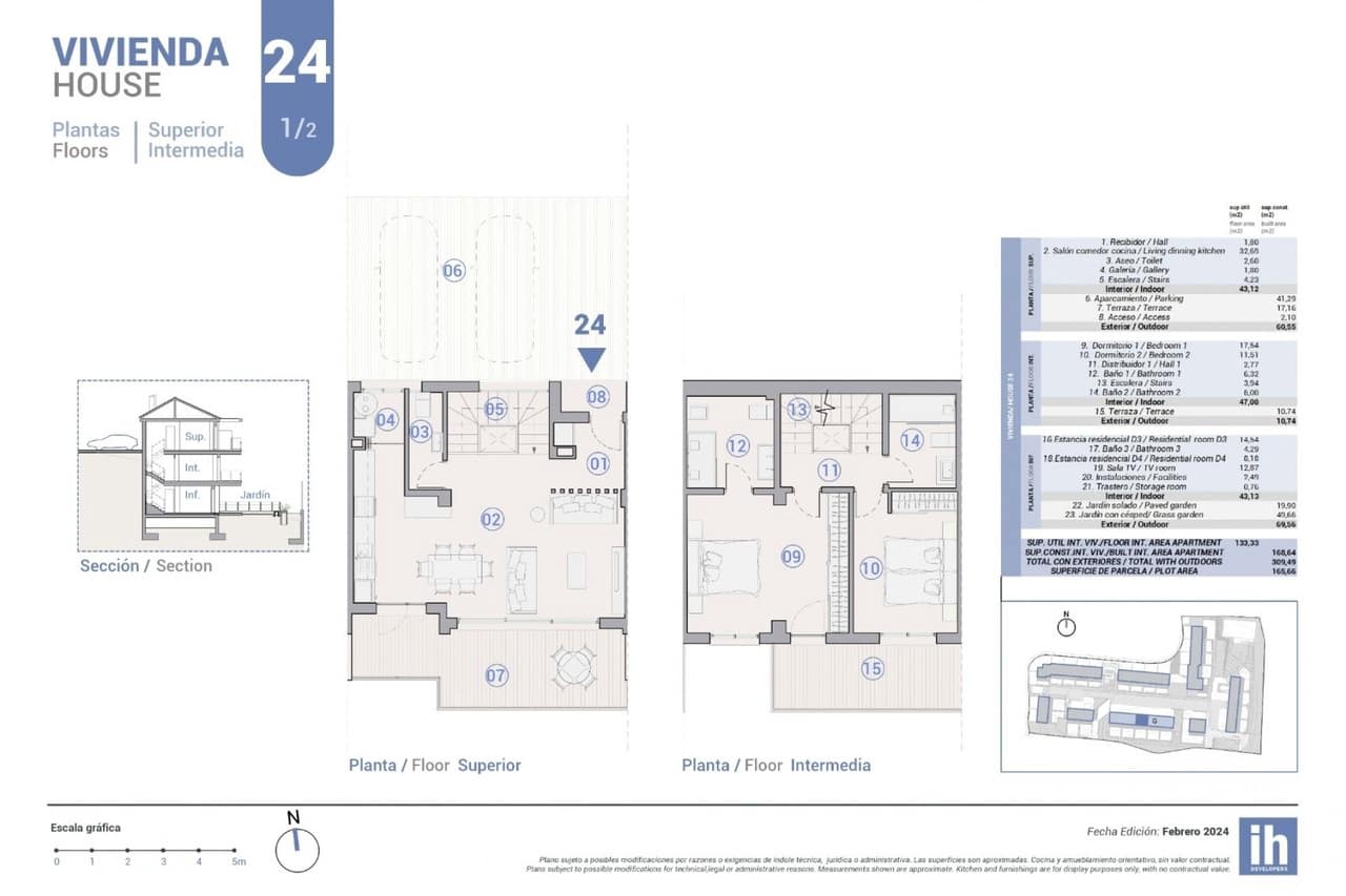 4 soverom Hus til salgs i La Nucia med svømmebasseng garasje - € 427 000 (Ref: 8511477)