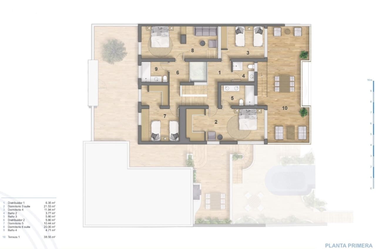 6 soverom Villa til salgs i Puerto de Mazarron med svømmebasseng garasje - € 1 700 000 (Ref: 8539552)