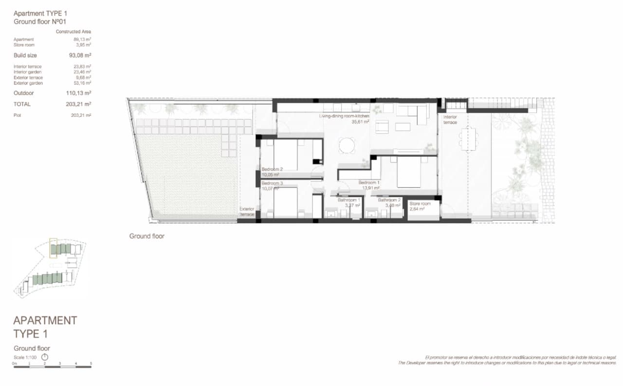 3 slaapkamer Appartement te koop in Roda met zwembad garage - € 285.000 (Ref: 8549110)