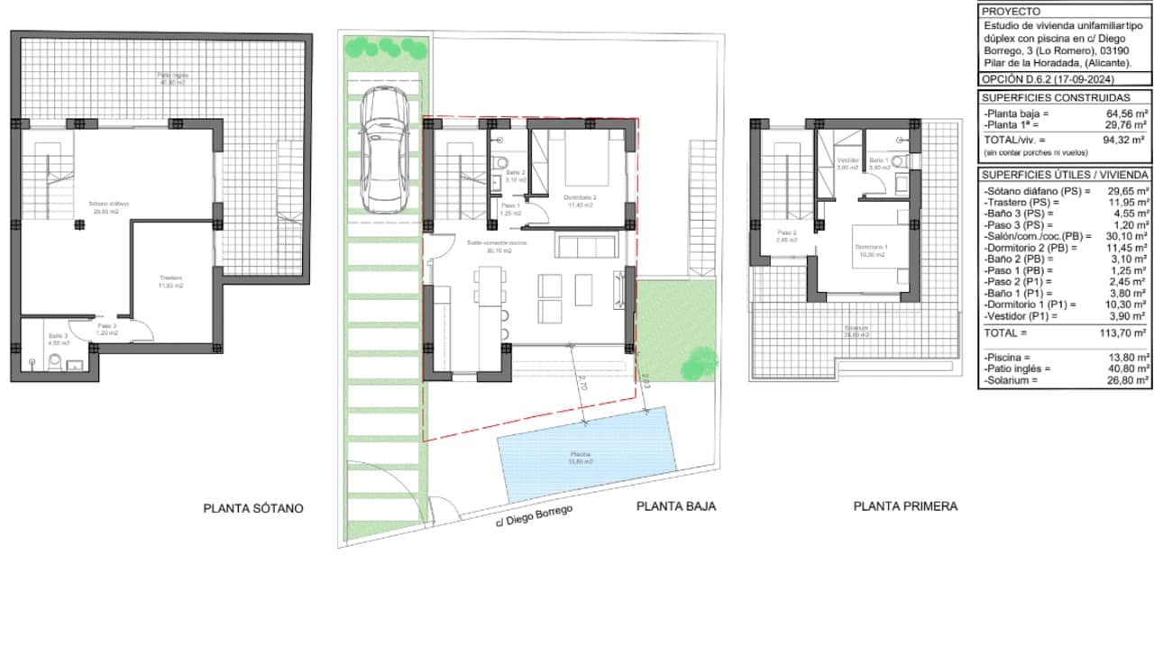 3 Zimmer Villa zu verkaufen in Pilar de la Horadada mit Pool Garage - 490.000 € (Ref: 8559529)