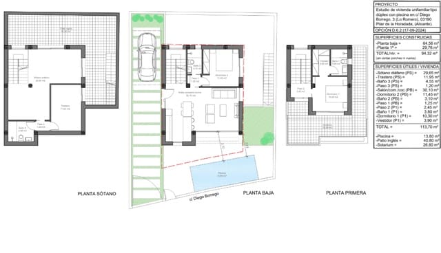 3 soverom Villa til salgs i Pinar de Campoverde, Pilar de la Horadada med svømmebasseng garasje - € 490 000 (Ref: 8559529)