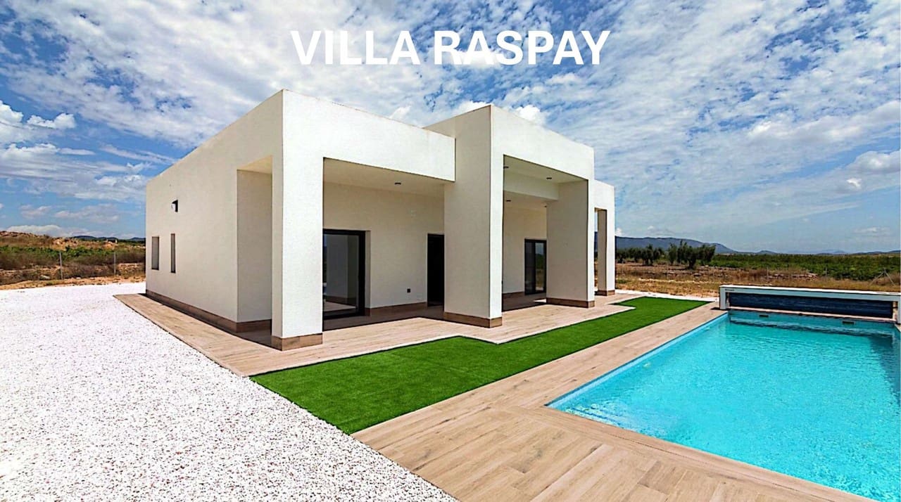 3 bedroom Villa for sale in Aspe with pool garage - € 305,000 (Ref: 8599398)