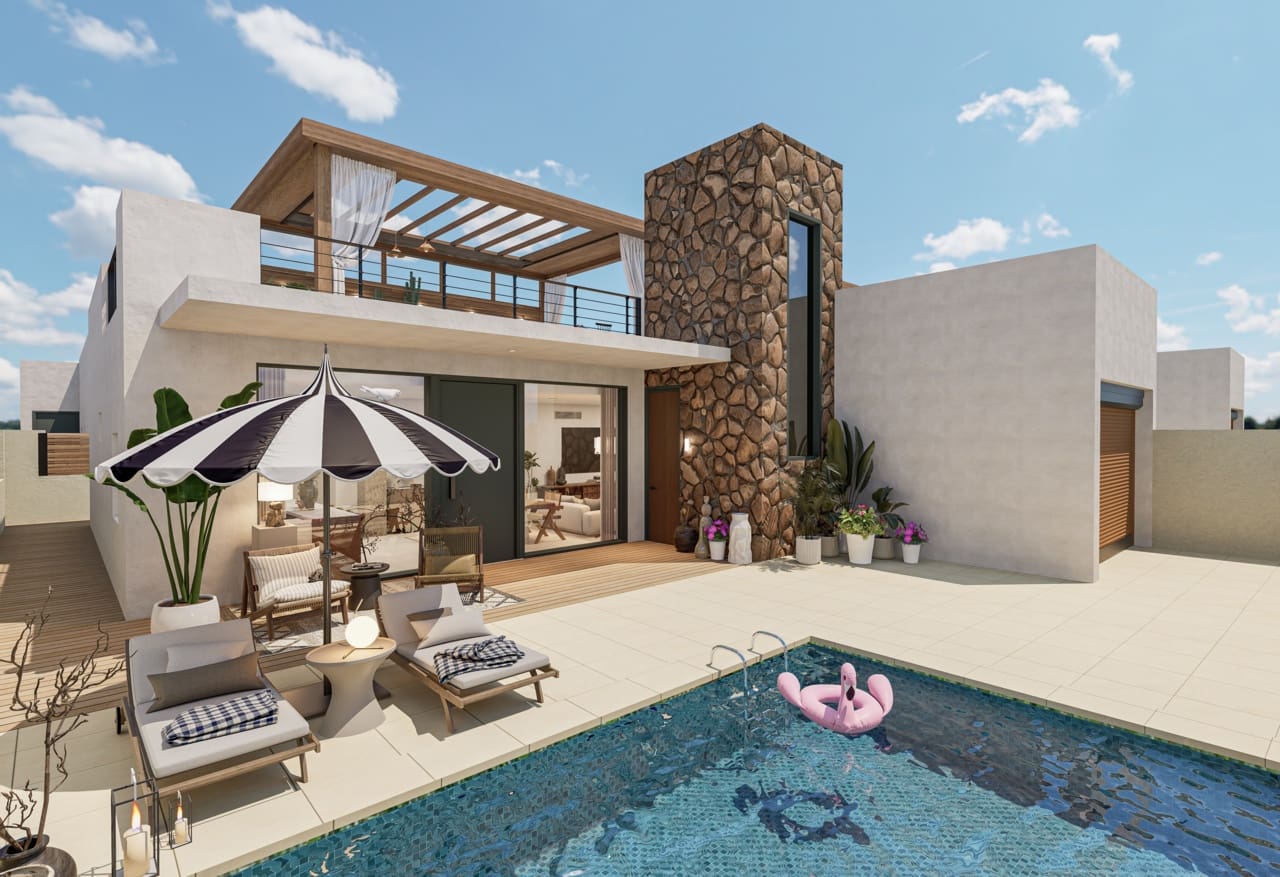 3 soveværelse Villa til salg i Fuente Alamo de Murcia med swimmingpool garage - € 379.845 (Ref: 8697837)