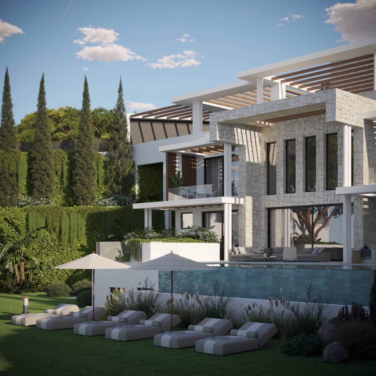 3 sypialnia Willa na sprzedaż w Estepona z basenem - 2 900 000 € (Ref: 9112106)