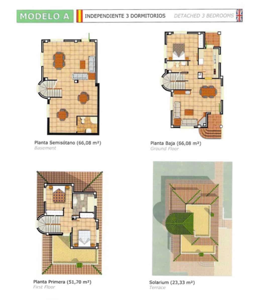 Chalet de 3 habitaciones en Ciudad Quesada en venta - 295.000 € (Ref: 9155107)