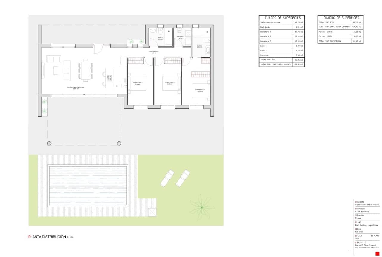3 slaapkamer Villa te koop in Pinoso met zwembad garage - € 365.000 (Ref: 9183347)