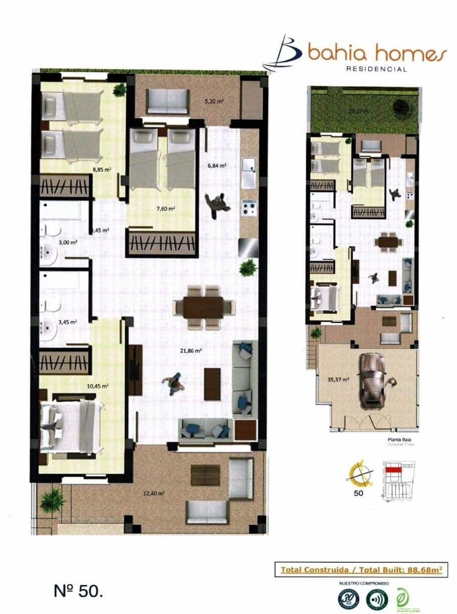 3 quarto Apartamento para venda em Pilar de la Horadada com piscina - 340 000 € (Ref: 9186699)