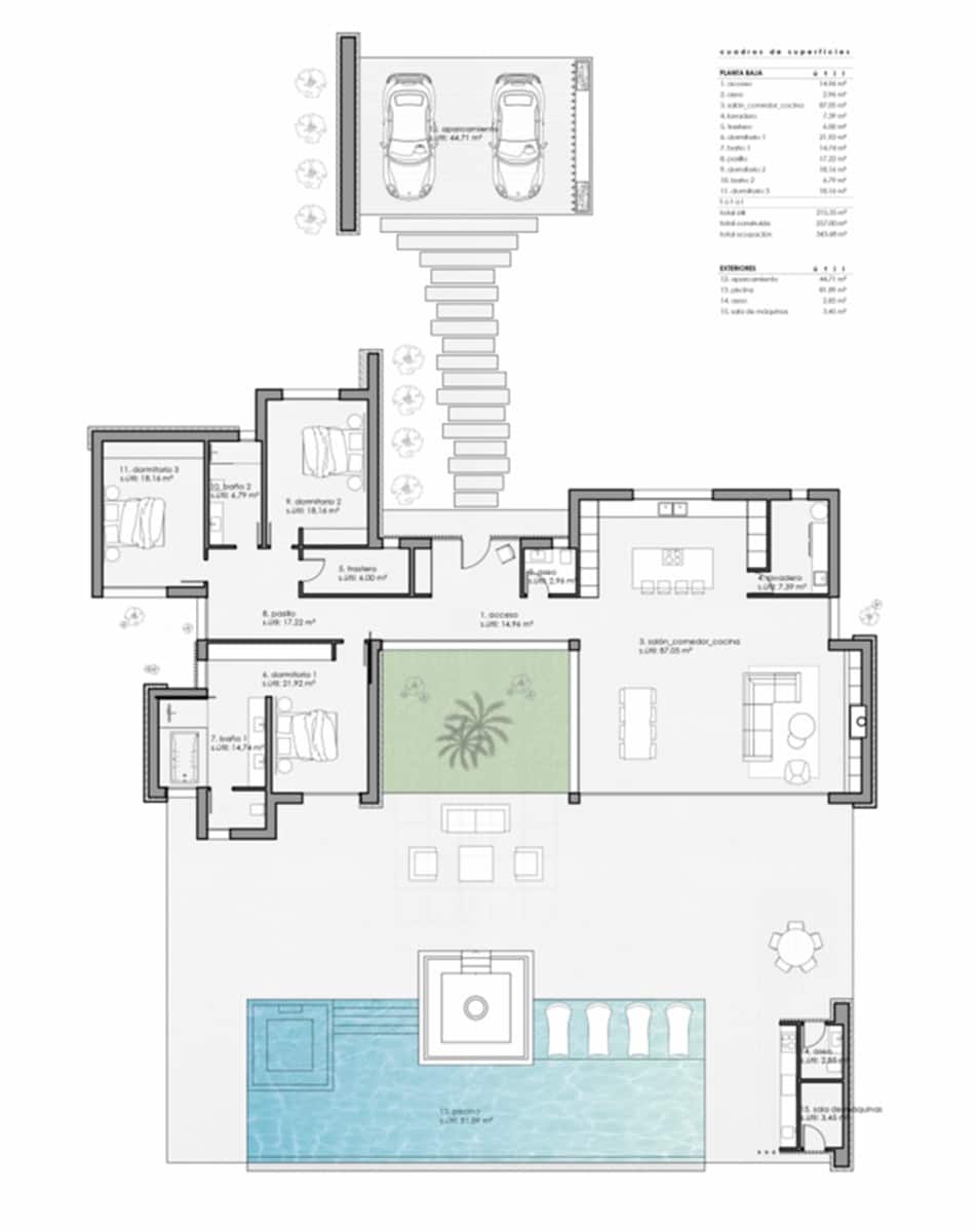 3 bedroom Villa for sale in Aspe with pool garage - € 892,000 (Ref: 9317503)