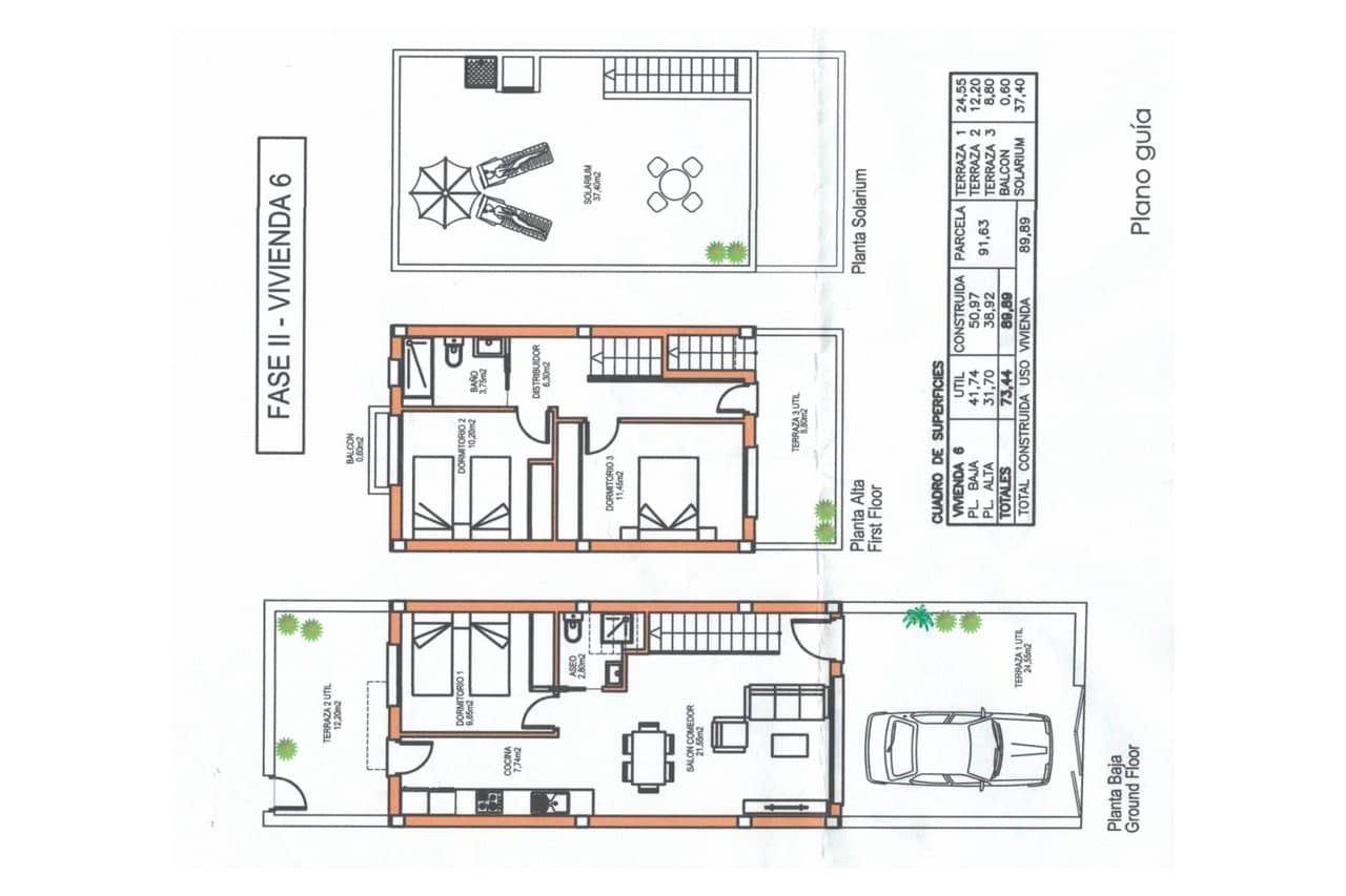 3 soveværelse Byhus til salg i Torrevieja med swimmingpool garage - € 315.000 (Ref: 9356651)