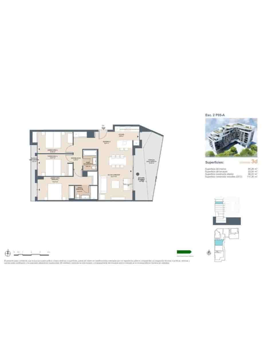 3 bedroom Penthouse for sale in Alicante / Alacant city with pool - € 468,600 (Ref: 9392164)